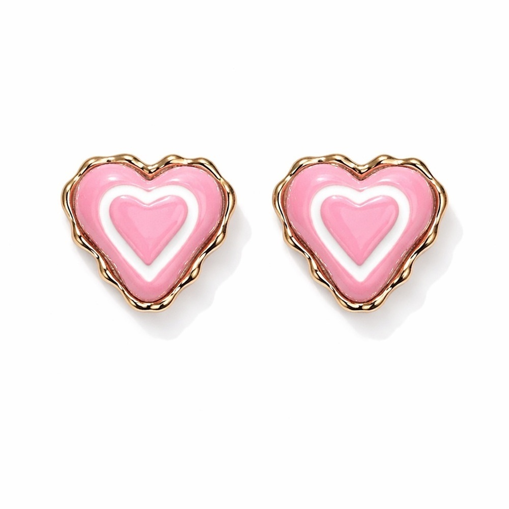 ⚜️ Loveé Pink Heart Earrings
